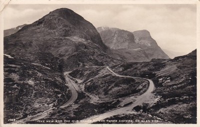 DIE NEUE UND DIE ALTE STRASSE, DIE DREI SCHWESTERN VON GLEN COE ~ POST DATIERT 1956