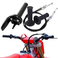 Motorcycle Throttle Tube With Throttle Cable Grips For YZ250F 426F 450F/ WR25...