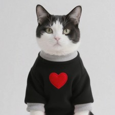 Medium Cat Sweater for Taddy Yorkshire Winter Warm Small Dog Hoodie Love Medium