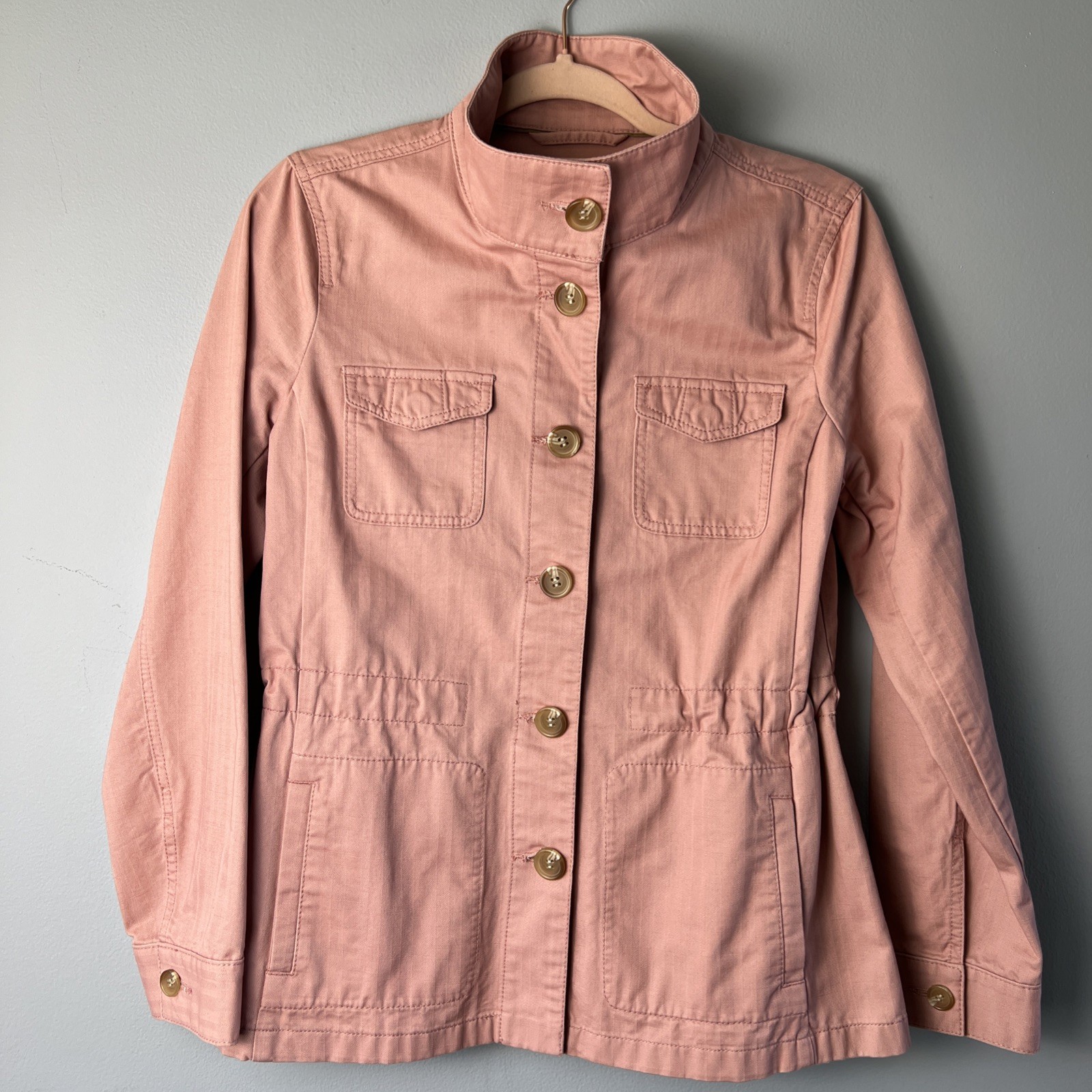 Talbots Utility Field Jacket Button LongSleeve Po… - image 1