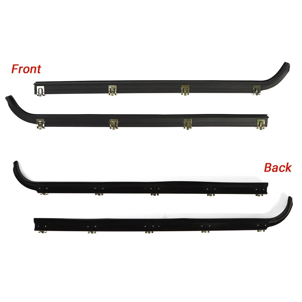 For 1987- 1997 Ford F150 F250 F350 Door Window Seal Belt Weatherstrip Kit 4PCS - Изображение 2 из 4