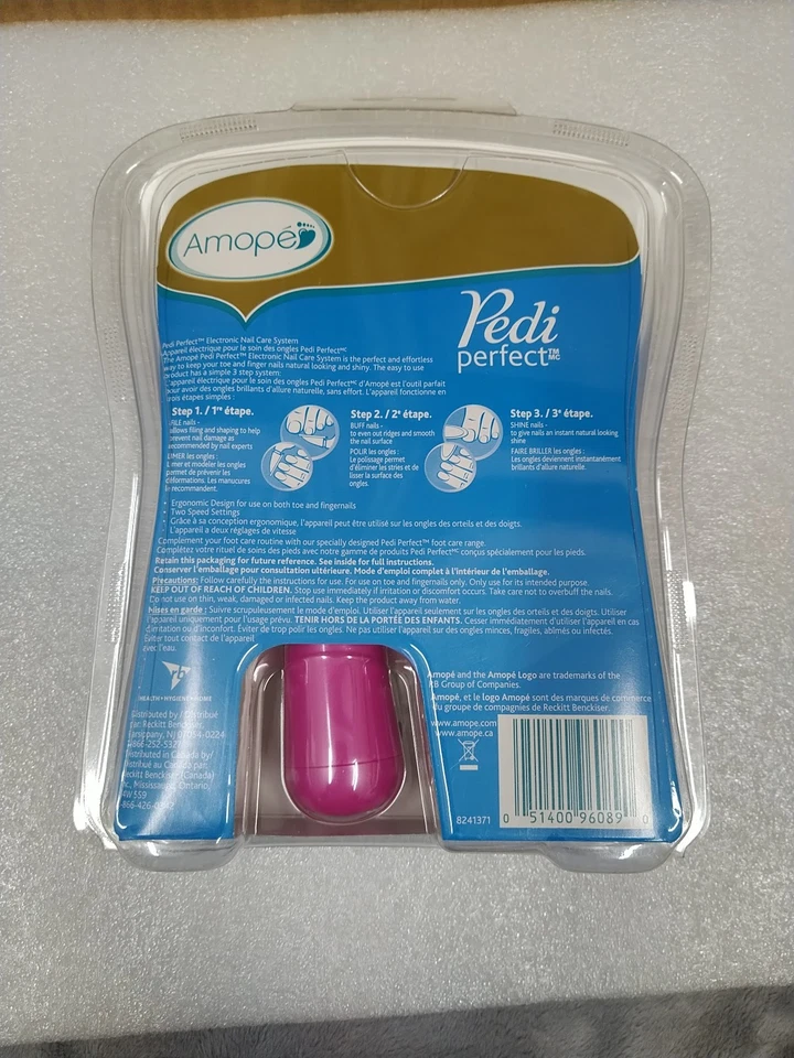 Amope - Lima de uñas electrónica Pedi Perfect - Manicura/Pedicura con 3 recambios Foto 4 de 4