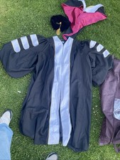 Size 5 4 Doctor Of Oratory Doctoral graduation gown Robe W/cap And Cover