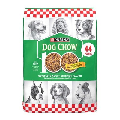 Chow Complete, Dry Dog Food for Adult Dogs High Protein, Real Chicken, 44 lb Bag