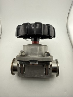 GEMU 1.5'' Sanitary Diaphragm Valve, 316L Tri-Clamp, Manual, UNTESTED