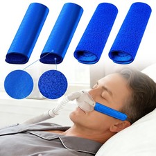 4-Pack Upgraded CPAP Strap Covers, Innovative Satin/Polar Blue-4Packs, Blue