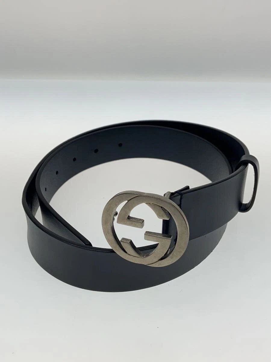 Ceinture GUCCI cuir BLK homme 546389