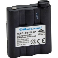 ORIGINAL MIDLAND 800MAH PB-ATL / G7 BATT5R BATTERY FOR G7 GXT1050 GXT1000 900