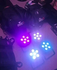 Chauvet DJ EZlink Par Q6BT ILS battery-operated, quad-color (RGBA) LED Par