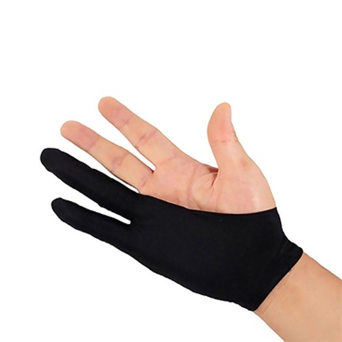 S/M/L 2 Finger Artist Digital Drawing Glove Anti-Fouling For Graphics Tablet B - Afbeelding 4 van 9