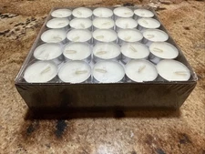 Amari White Unscented Indoor & out Tealight Candles 100 Tealight Candles