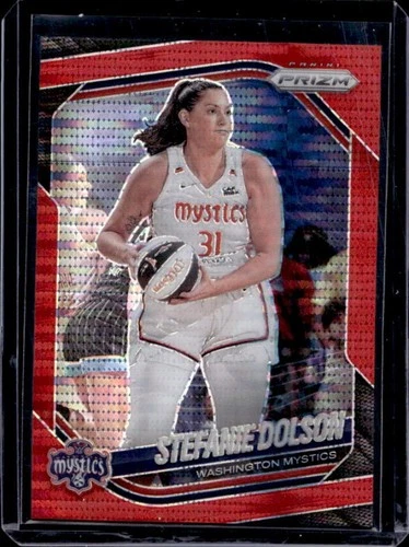 2025 Panini WNBA Prizm Stefanie Dolson Red Pulsar #/299 Mystics