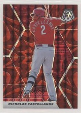 2021 Panini Mosaic Reactive Red Prizm Nick Castellanos Nicholas #173 2u3