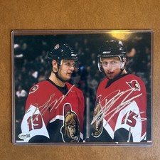 Ottawa Senators Jason Spezza & Dany Heatley Signed 8x10 Photo JSA COA