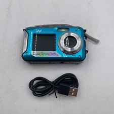 4K Underwater Camera 11FT Waterproof Camera 56MP Autofocus Underwater Camera