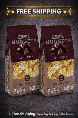 HERSHEY'S NUGGETS Assorted Chocolate Candy, 290 Pcs Total  2 Pack