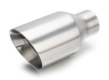 2.25 Inlet Universal Diesel Exhaust Tip 4 Outlet 8 2.25x4x8 Polished 2.25 Inlet Universal Diesel Exhaust Tip 4 Outlet 8 2.25x4x8 Polished
