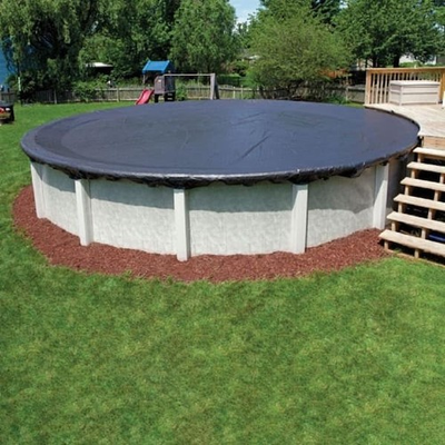 #ad 18 Ft. Round Blue Above Ground Winter Pool Cover Thick Lightweight Durable New $23.09