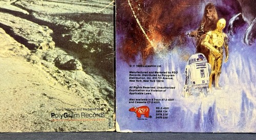 Star Wars Vinyls- Empire Strikes Back & Return Of The Jedi W/ Inserts- Tested - Foto 8 di 24