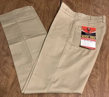 Key Imperial Men's Key Prest Khakis, Sz 28x36, Regular Fit, NEW w/TAG (1186)