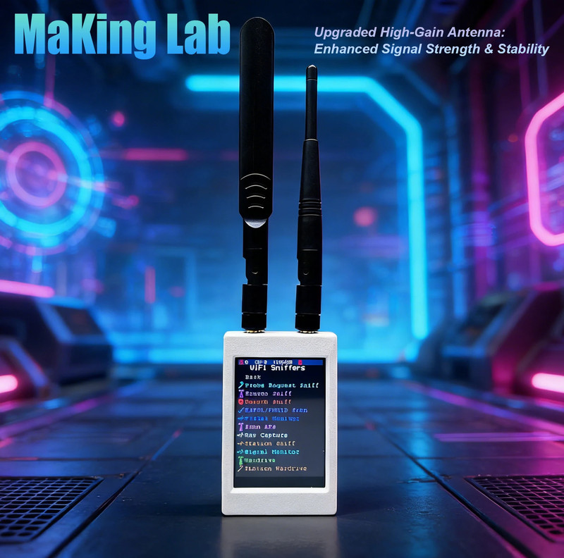 New ESP32 Marauder Mar-X-Auder Device Wifi, Bluetooth, GPS, Supports CYD Updates