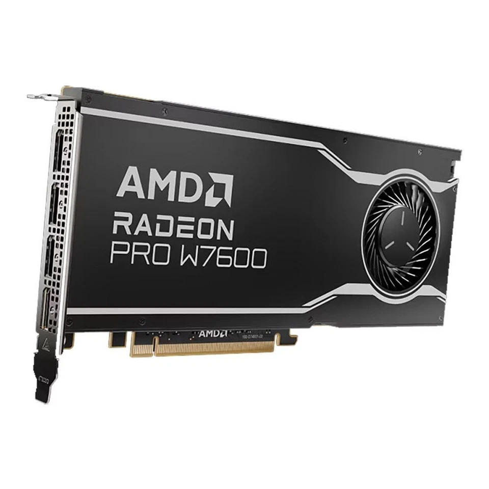 AMD Radeon Pro W7600 8GB GDDR6 PCIe 4.0 Workstation Graphics Card NEW - Image 2 of 2