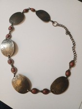 Beautiful Brass  Stone Vintage Western, Boho Belt.