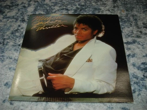 Michael Jackson Thriller 1982 US First Pressing No MJ Credit QE 38112 Promo CBS