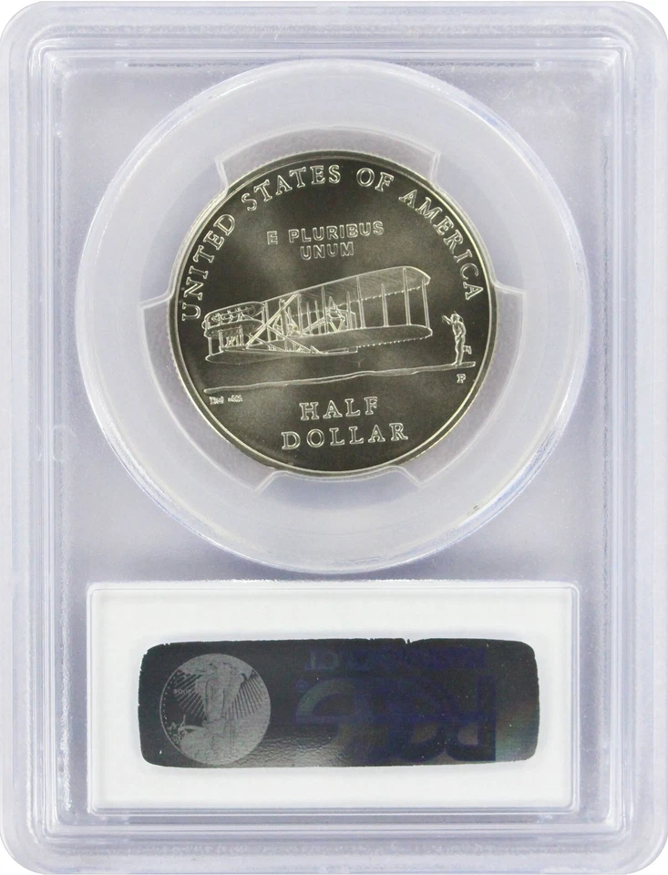 2003-P First Flight Commemorative Half MS69 PCGS Mint State 69 - Image 2 of 2