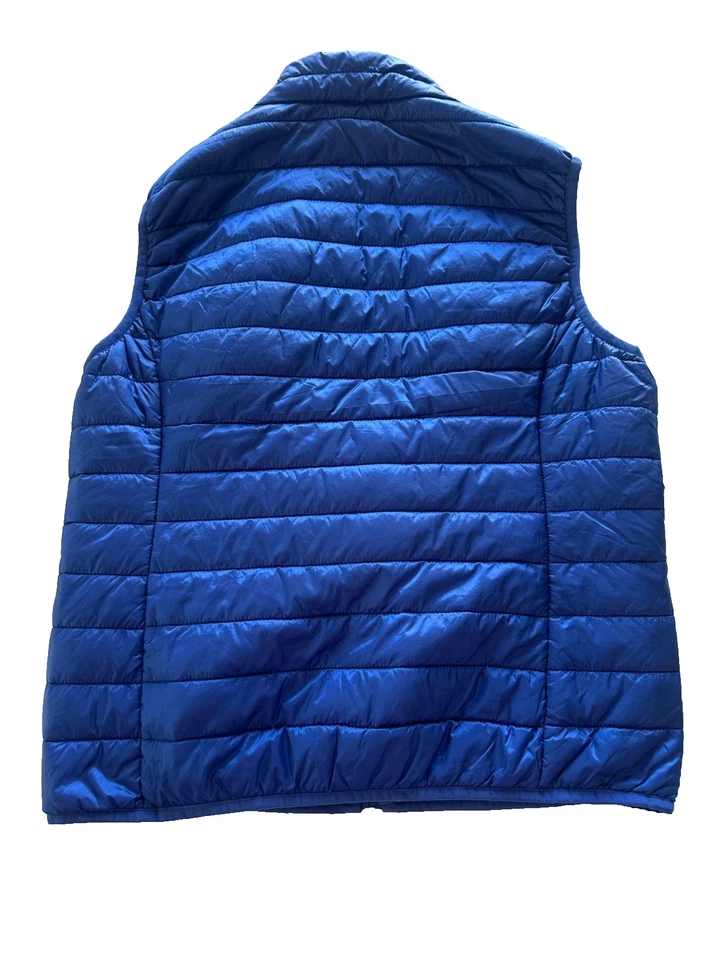 Chaleco acolchado Brooks Brothers rojo polar juvenil grande azul cremallera completa ligero Foto 2 de 4