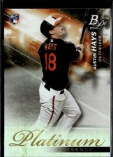 2018 Bowman Platinum Presence #PP-5 AUSTIN HAYS Baltimore Orioles RC C6