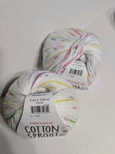 Cotton Sprout Speckles Yarn 2086-02 Candy 3oz Ball