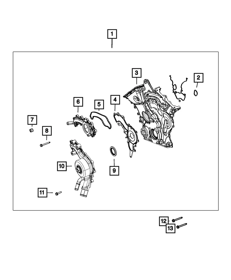 Крепление болта подлинная шестигранная фланцевая головка Mopar 6509392AA - Изображение 4 из 4