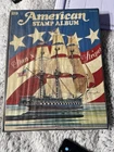 Vintage American Stamp Album w Random Used US Stamps Mixed Years