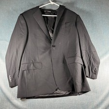 Canali Men's Blazer Size 52R Black 2-Button Lined Sport Coat Classic Fit Wool