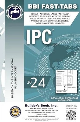 2024 International Plumbing Code (IPC) Fast-Tabs