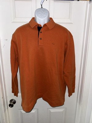 GANT  Sweatshirt Men's Pullover Polo Collar Orange                            1
