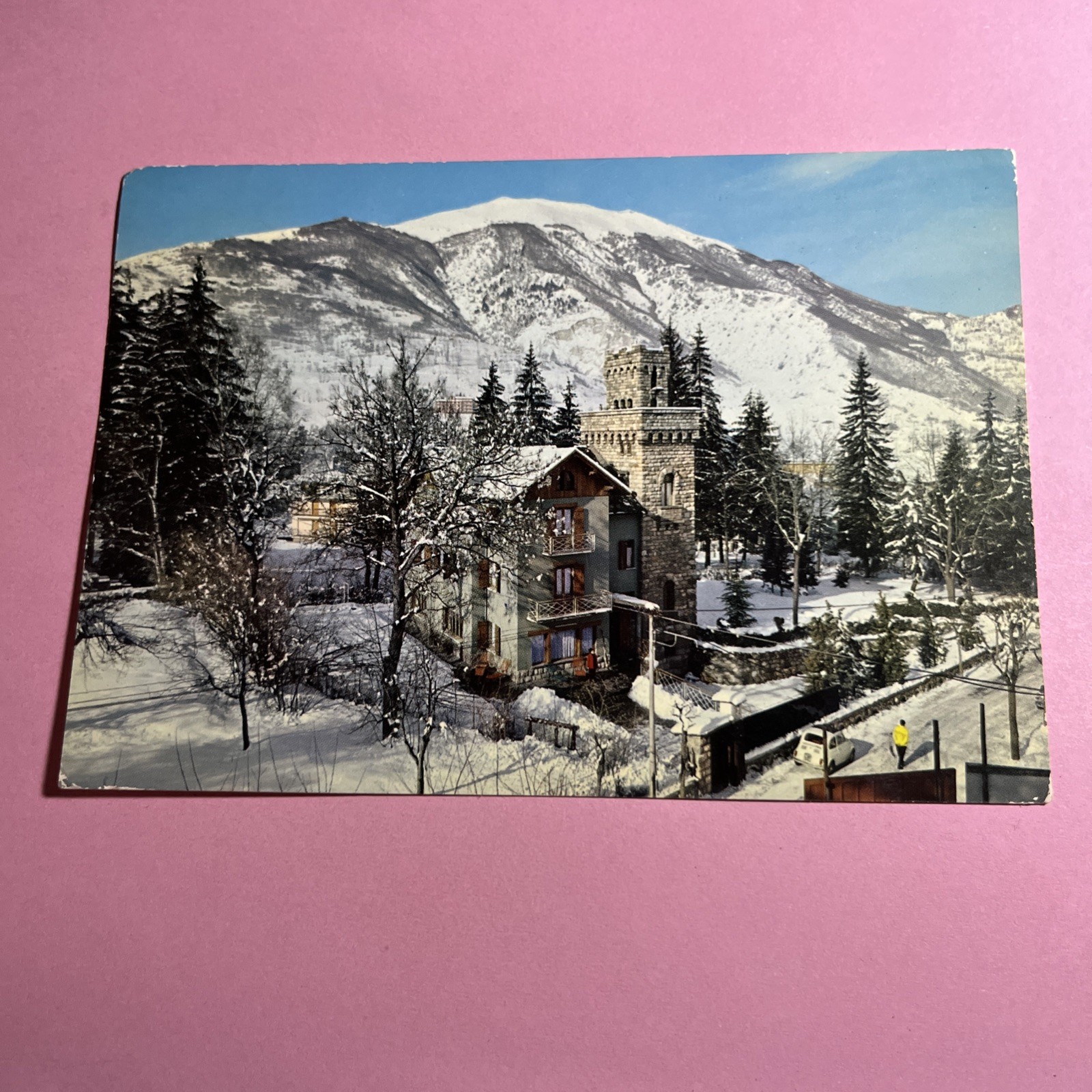 CARTOLINA A COLORI COLLEZIONE - LIMONE PIEMONTE VILLA TORRE PENSIONE RIST. PARCO