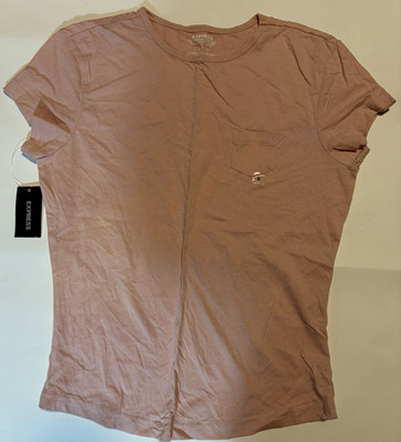 Express Pale Pink Woman s  Original Mini Tee Small Lightweight New 100% Cotton