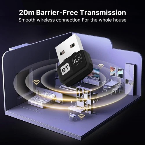USB Bluetooth 6.0 driverless adapter Connect 5 Devices Simultaneously