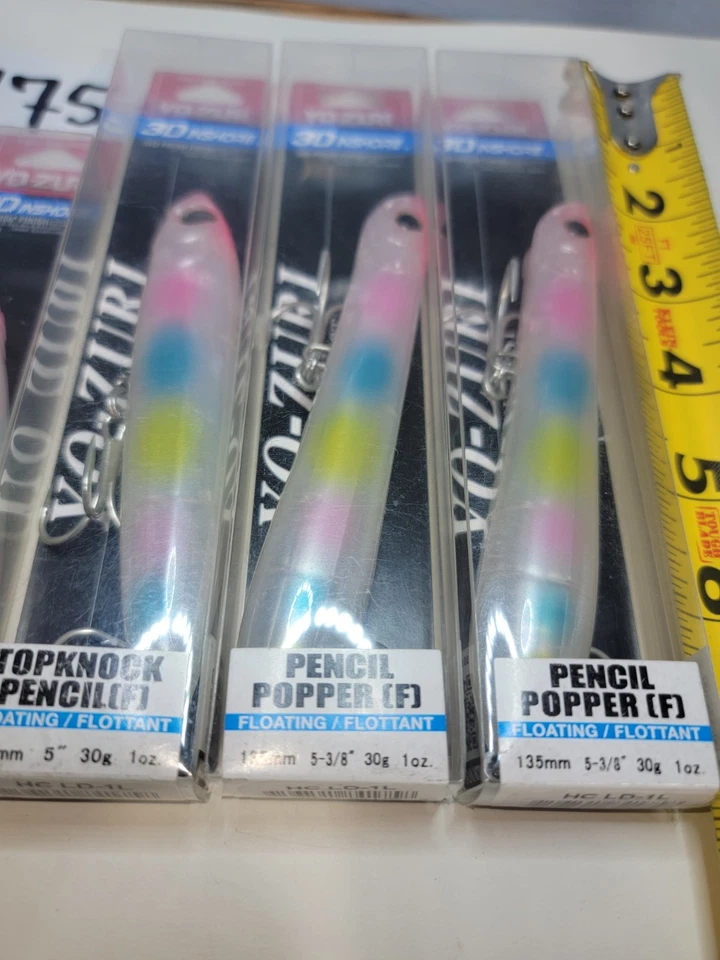 Lote de 5 señuelos Yo-Zuri Topwater Clown color diferentes modelos  Foto 2 de 4