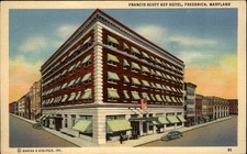 Francis Scott Key Hotel Frederick Maryland vintage postcard p610