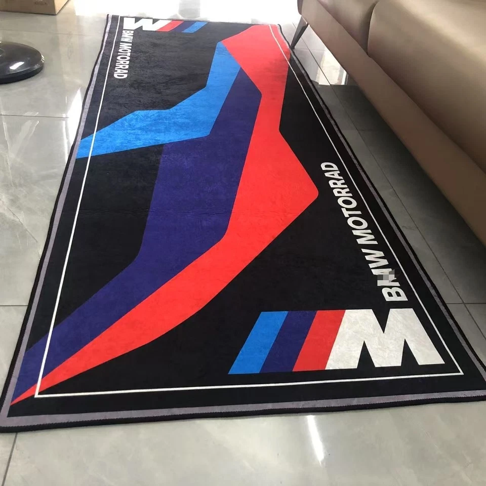 Противоскользящий коврик для гаража мотоциклетной мастерской для BMW Motorrad MSport 220x80 см - Изображение 2 из 3