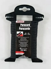 Tool Bench Hardware PARACORD BLACK 1/8in x 25 ft