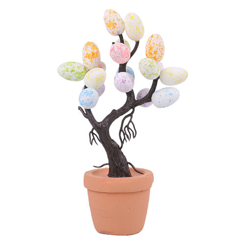 Glittered Easter Egg Tree Picket Fence Base Table Centerpiece Decoration - Picture 13 of 16