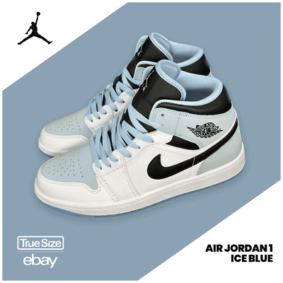 Nike Air Jordan 1 Mid SE Ice Blue UNC 44 44.5 45