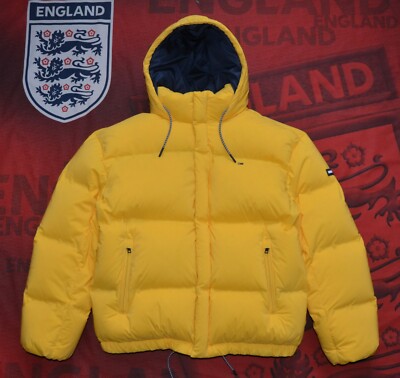 Tommy jeans yellow puffer clearance jacket