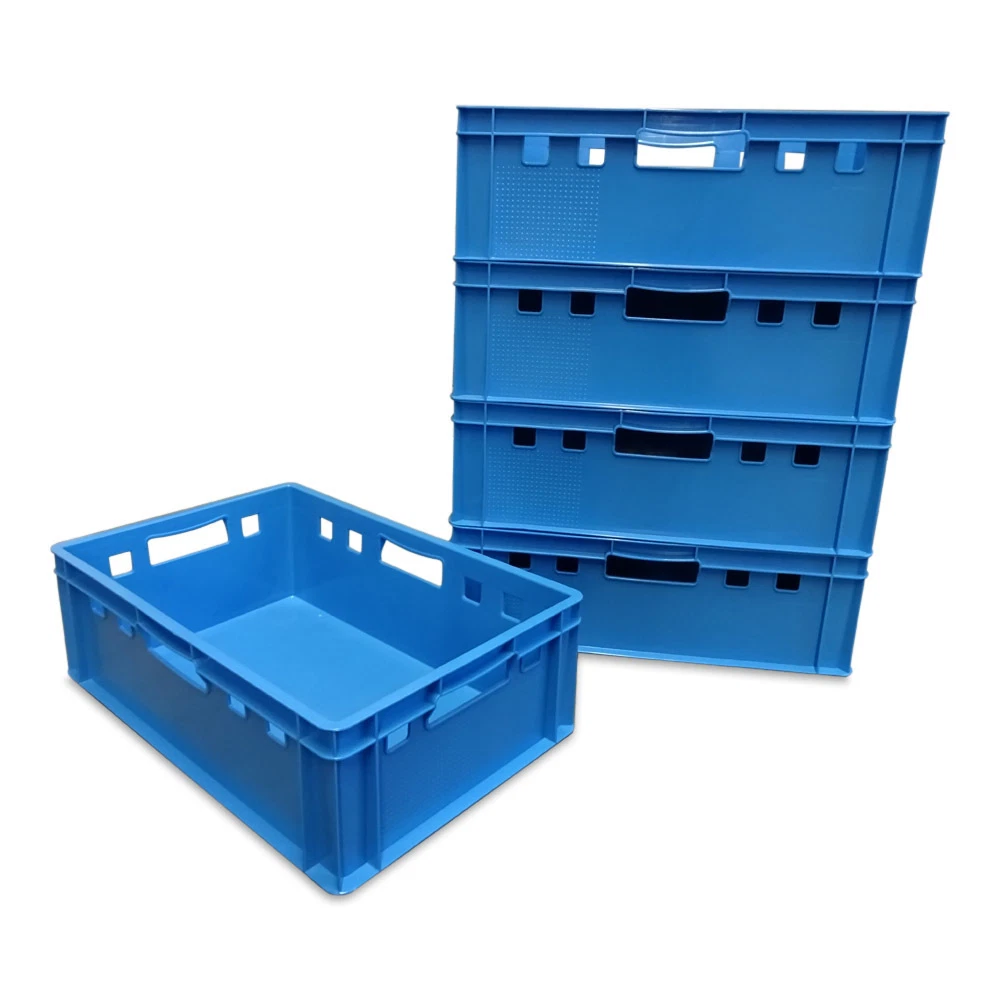 Eurobox Schwarz 10 X E1-Kiste Stapelbox Kunststoffbehälter Box Kiste Eurokiste Eurobox Lagerbox Transportbox Grau Stapelbar