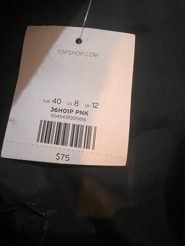 Topshop Plaid Mini Skirt - Pink And Orange Size 8 NEW WITH TAGS - Picture 3 of 6