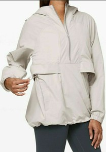 lululemon reflective ln resistant hoodie wind move jacket pack water